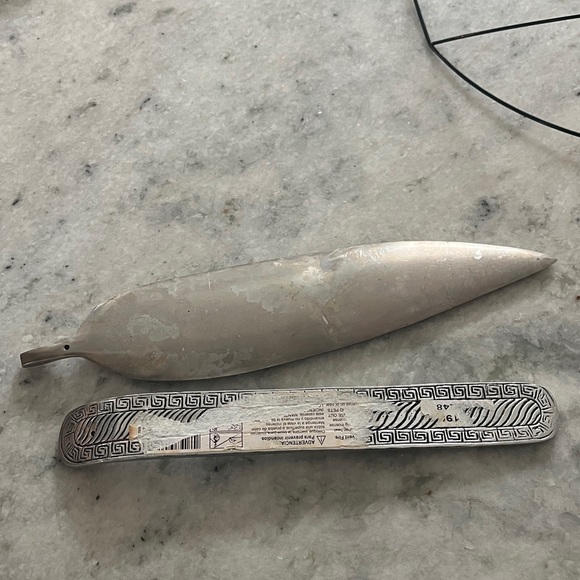 Silver Leaf and Patterned Incense Holders - Picture 3 of 4